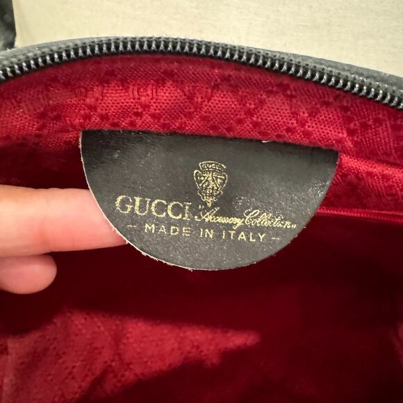 Vintage Black, Green, and Red Gucci Bag - Picture 3 of 3